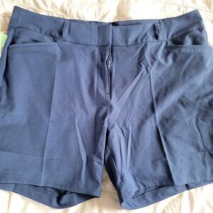New Women's 16 Adidas Blue 6" XL Golf Shorts